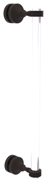 Pacific Grove 18" Dotted Accent Single Side Shower Door Pull, Oil Rubbed Bronze
