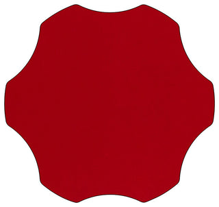 60' Flower Red Thermal Laminate Activity Table - Standard Height Adj. Legs