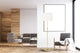 X3 Floor Lamp, Satin Brass, White Shade