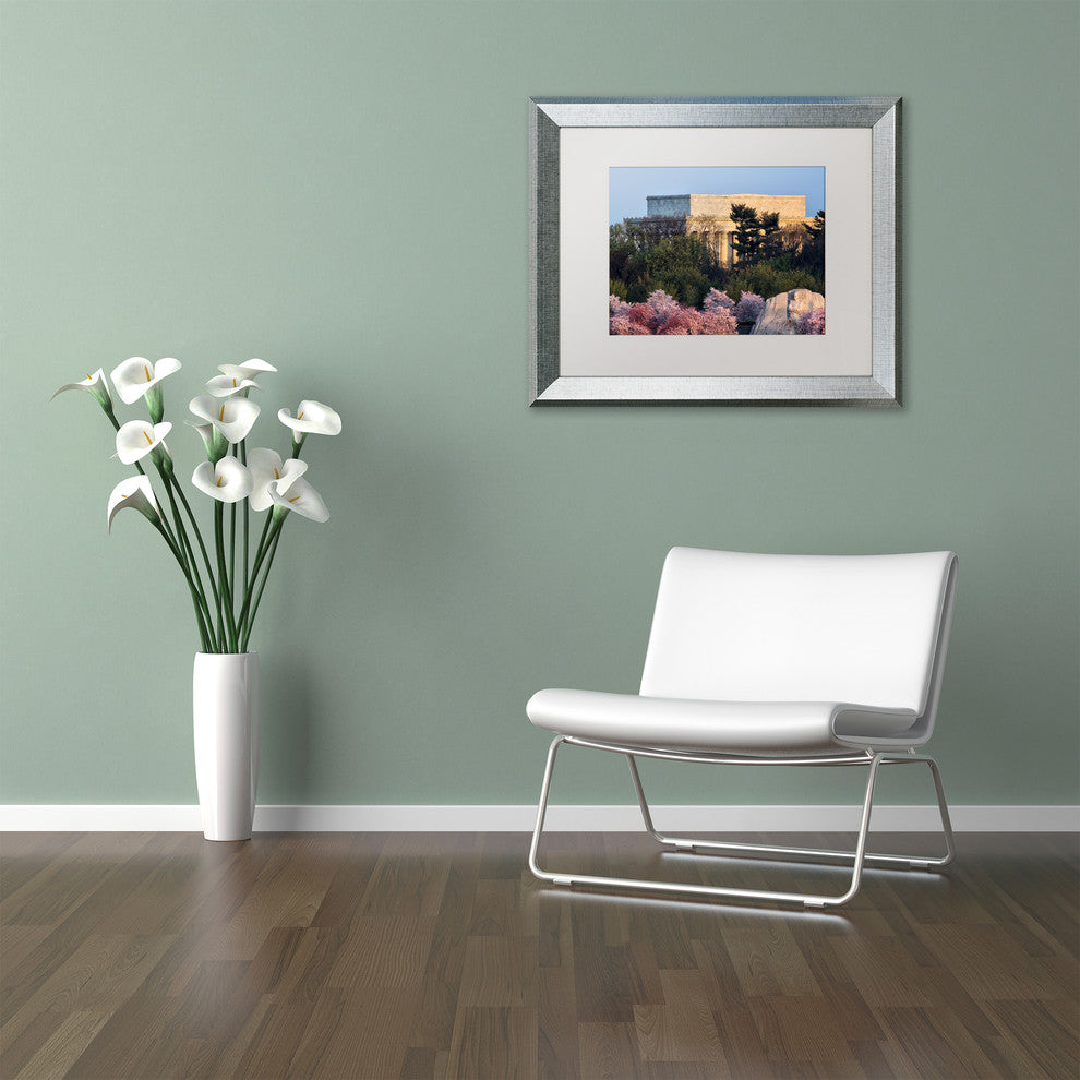 CATeyes ''Washington Spring Morning'', Silver Frame, White Mat, 14x11