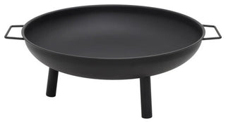 vidaXL Fire Pit Fireplace for Camping Picnic Firebowl Outdoor Patio Steel