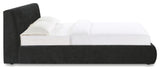Isla Upholstered Bed, Charcoal, King