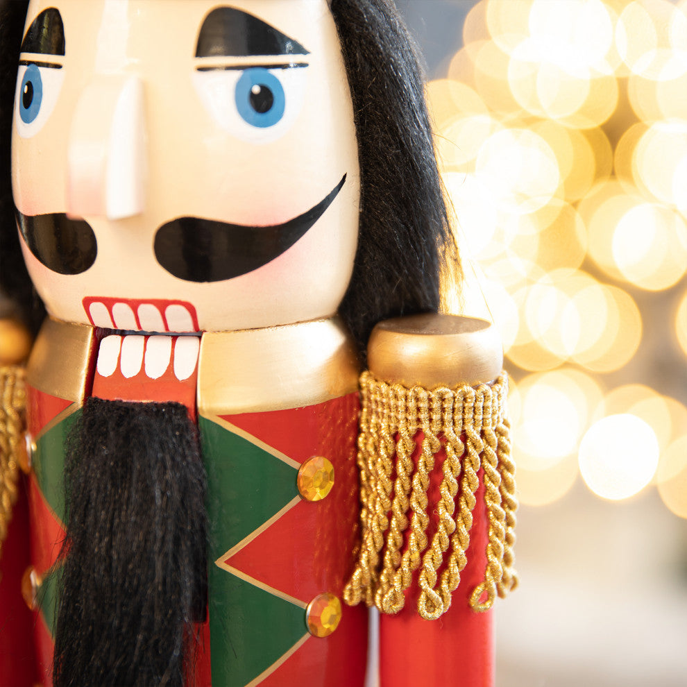 24"H Wooden Christmas King Nutcracker