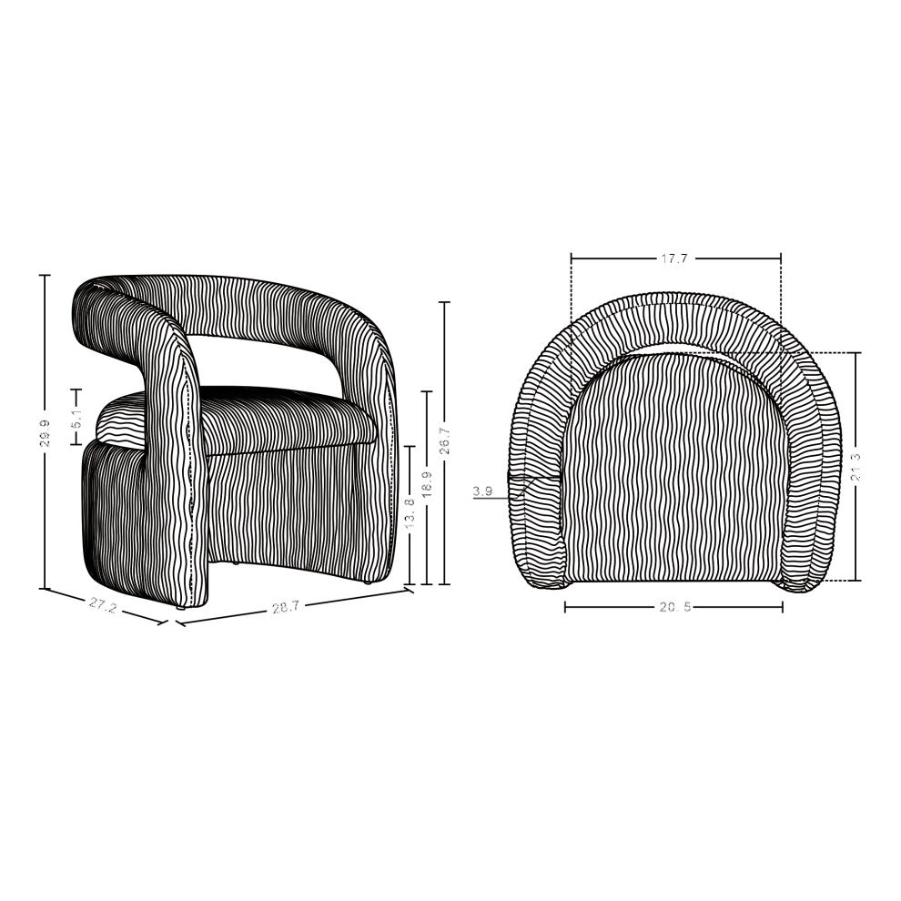 Manhattan Comfort Corvette Dining Chairs, Set of 2