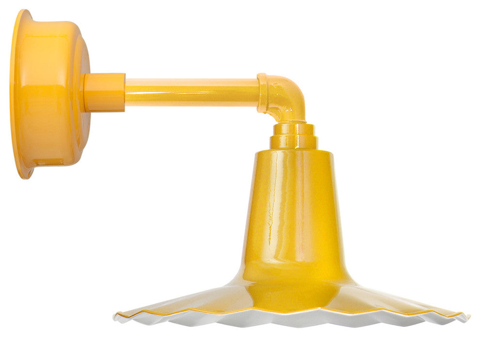 12" Iris LED Gooseneck Light With Cosmopolitan Arm, Yellow