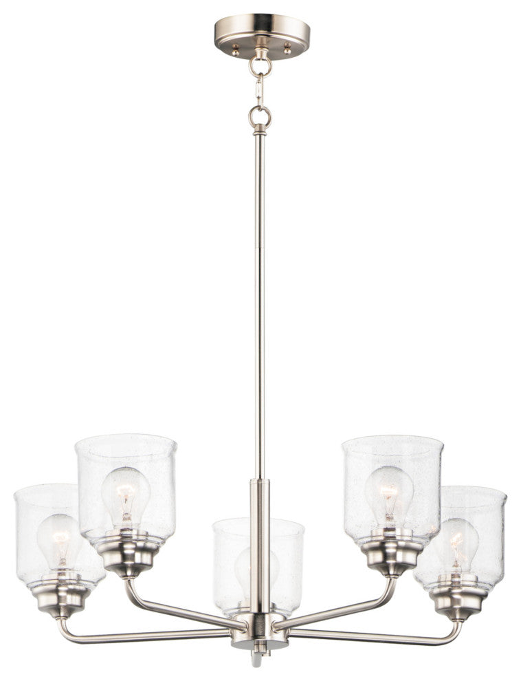 Maxim 12266CD Acadia 5 Light 26"W Chandelier - Satin Nickel