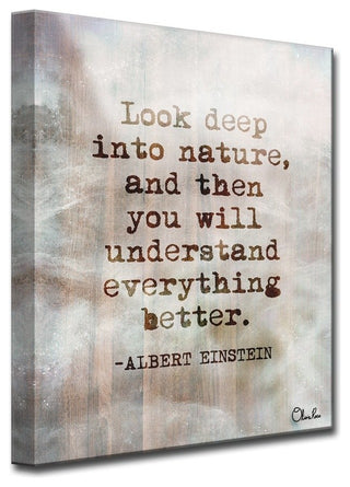 Einstein Quote' Inspirational Canvas Art by Olivia Rose