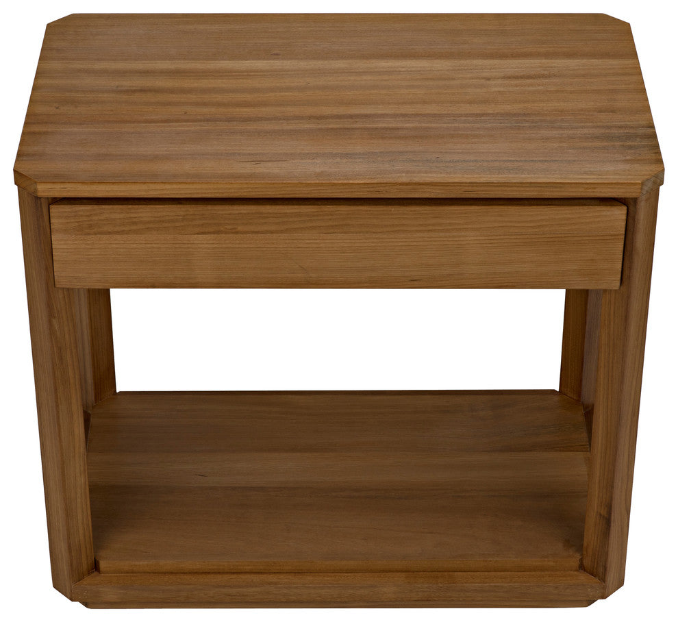 SL11 Side Table, Gold Teak