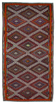 Rug N Carpet - Hand-knotted Turkish 6' 4'' x 11' 11'' Vintage Wool Kilim Rug