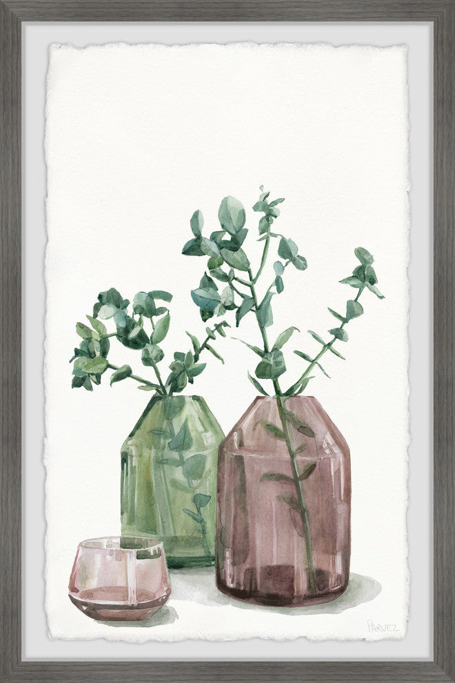 "Trendy Vase" Framed Painting Print, 24"x36"