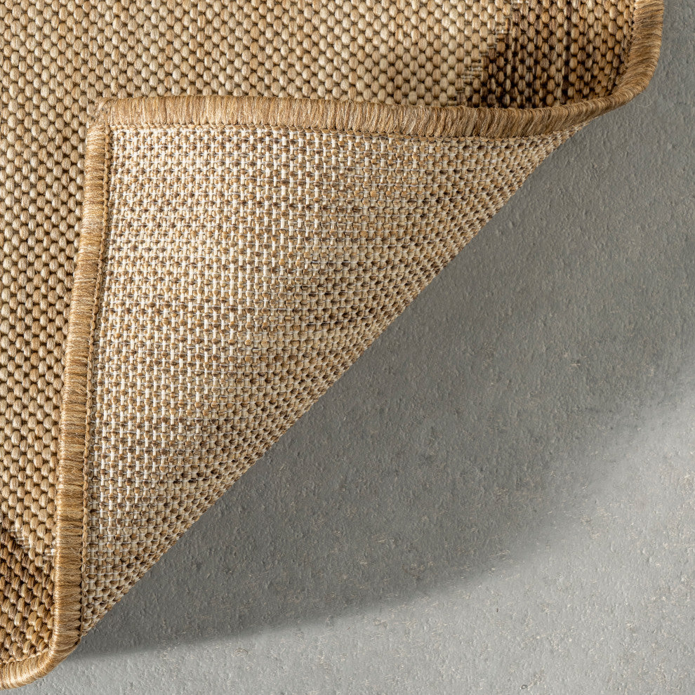 Nuloom Sabina Diamond Trellis Indoor/Outdoor Area Rug, Brown 2'x8'