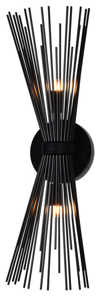 20" Tall Wall Sconce, Black