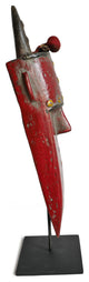 Consigned Red Toma Mask on Stand