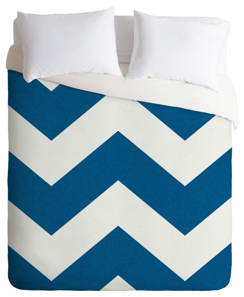 Deny Designs Holli Zollinger Denim Chevron Duvet Cover - Lightweight