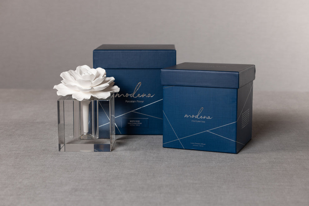 Modena Large Diffuser Gift Set, White Rose