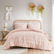 Intelligent Design Lucy Clip Jacquard Duvet Cover Set, Pink