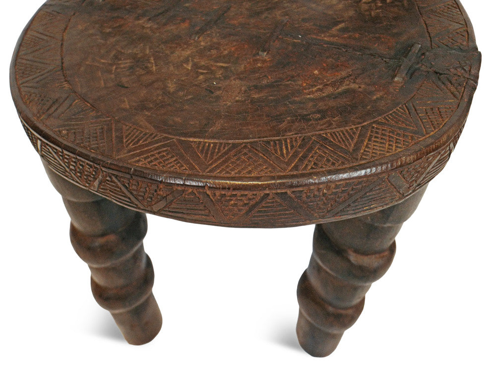 Consigned Vintage Guinea Village Chief Chair 3