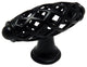 Cosmas 1749FB Flat Black Birdcage Cabinet Knob [25 PACK]