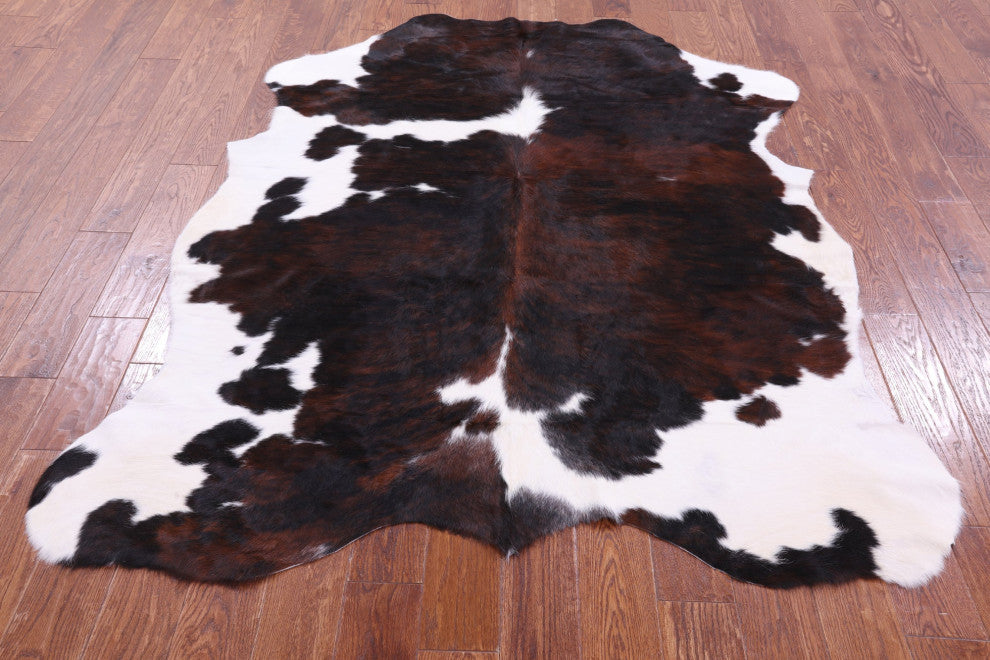 Organic Natural Hair-On Cowhide Area Rug 6' 9" X 5' 6" C1702