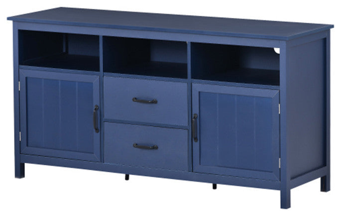 2 Doors and 2 Drawers TV Stand Open Style Cabinet living room Sideboard
