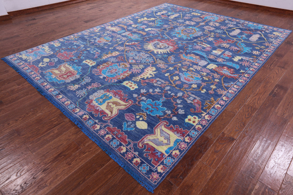 9' 1" X 12' 0" Handmade Persian Fine Serapi Wool Rug - Q15842