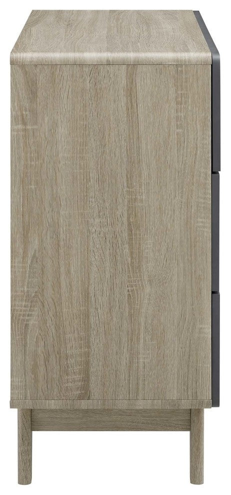 Origin Three-Drawer Chest or Stand, Natural Gray