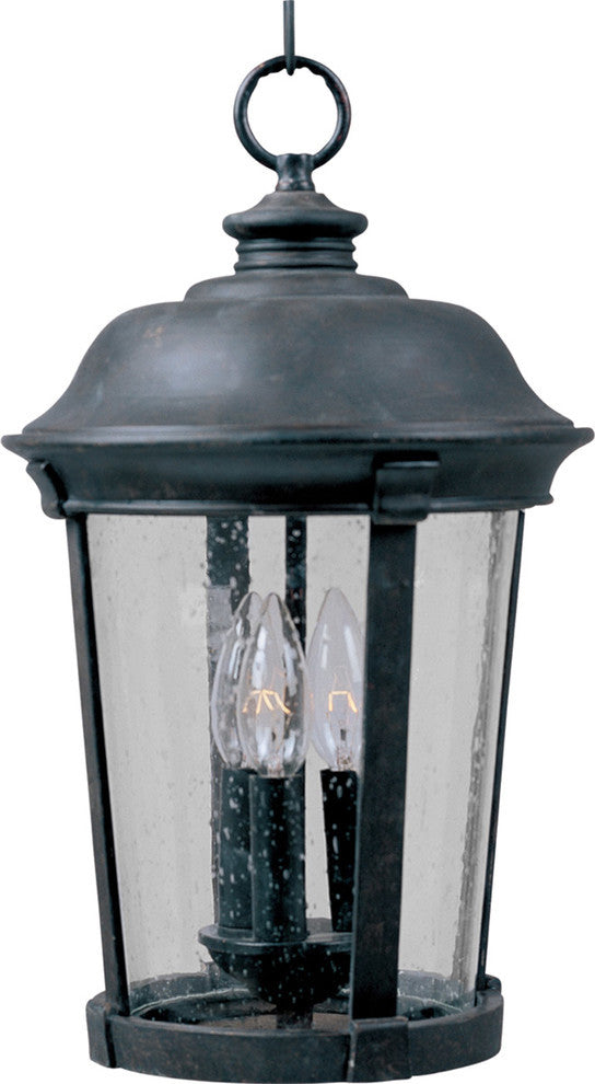 Maxim Dover Cast 3-Light Outdoor Hanging Lantern Bronze - 3029CDBZ