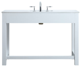 48" ADA Compliant Bathroom Vanity, White