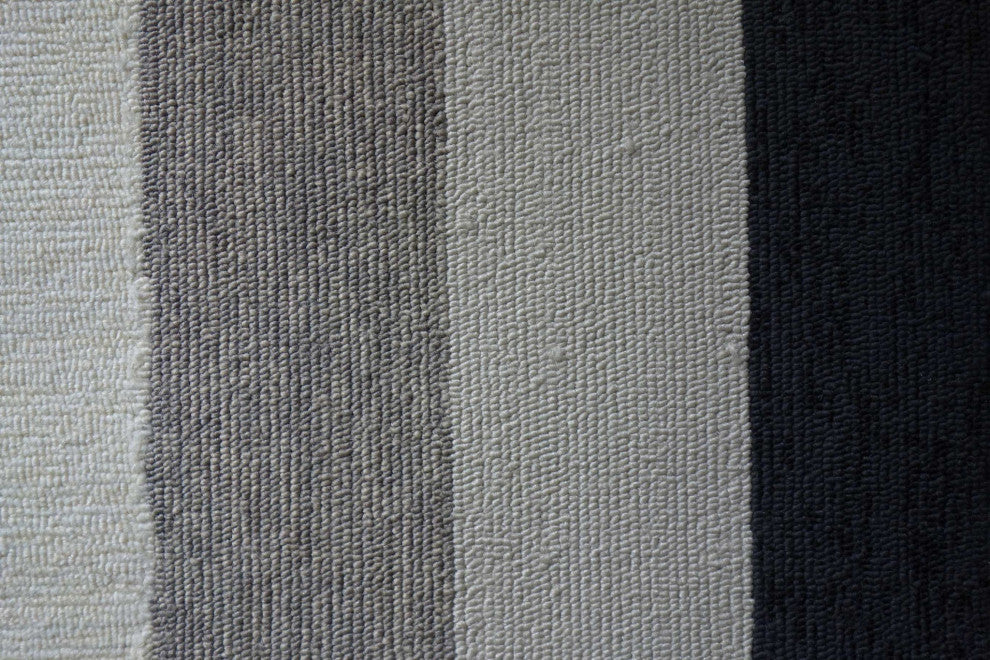 HomeRoots 8' x 11' UV treated Polypropylene Charcoal Area Rug
