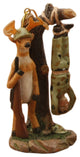 Hunter Deer Gets Man Funny Christmas Holiday Ornament Resin