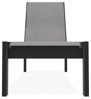 Leeward Sling Stackable Outdoor Chaise Lounge, Alloy/Graphite