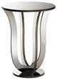 Kylie Hollywood Regency Glamour Mirrored Accent Side Table, Silver Mirrored