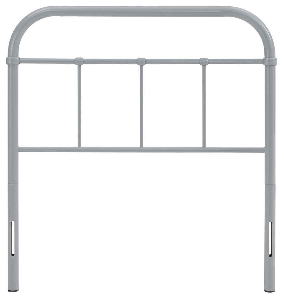 Serena Twin Steel Headboard, Gray