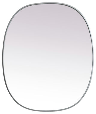 Elegant Lighting MR2B3036 Brynn 30" W x 36" H Modern Oval - Silver