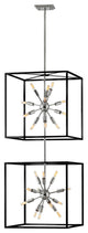 Hinkley Aros 24 Light Chandelier 46316BLK-PN
