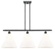 Innovations 516-3I-BK-GBC-121-LED 3 Light Island Light, Matte Black