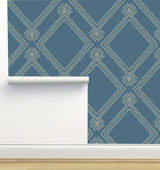 Diamond Air Force Blue Wallpaper by Monor Designs, 24"x72"