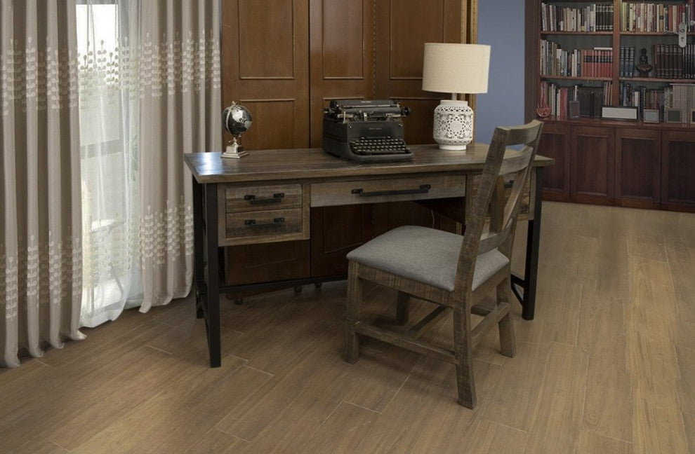 Crafters and Weavers Greenview Loft 5 Drawer Desk - Antiqued Brown