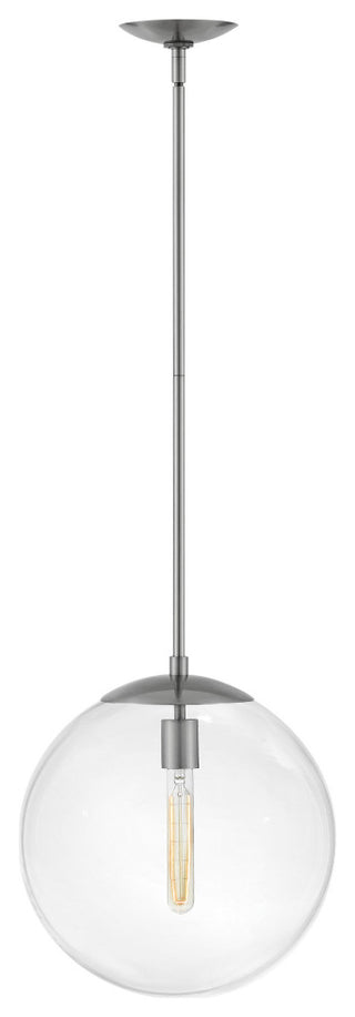 Hinkley Lighting 3744 Warby 1 Light 14"W Pendant - Black / Frosted