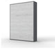 INVENTO Vertical Wall Bed, 55.1 x 78.7 inch, Grey/White Monaco