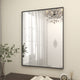 Easly Rectangular Aluminum Alloy Framed Mirror, Black, 30x39