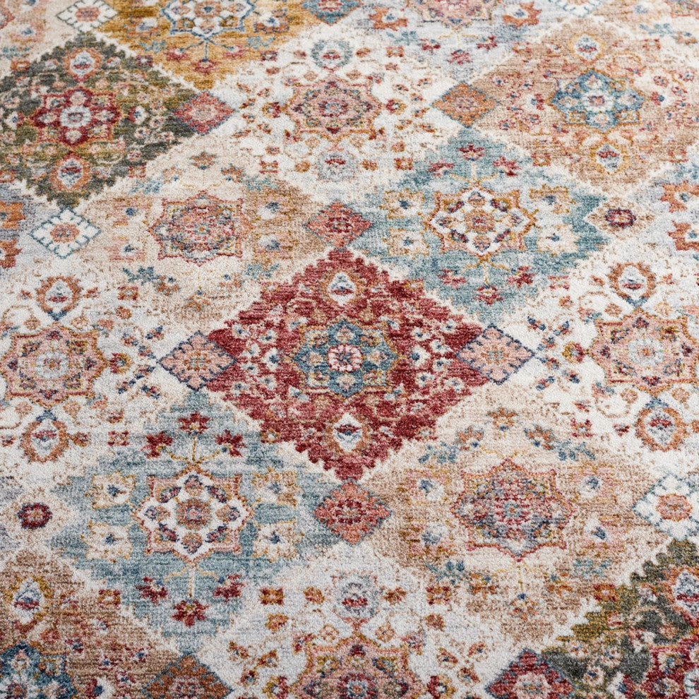 Safavieh Lauren Ralph Lauren Collection LRL1401 Rug, Ivory/Blue/Rust, 4'x6'