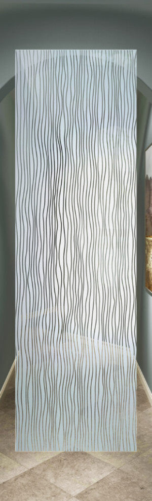 Interior Prehung Door or Interior Slab Door - Water Trails - Primed - 30" x...