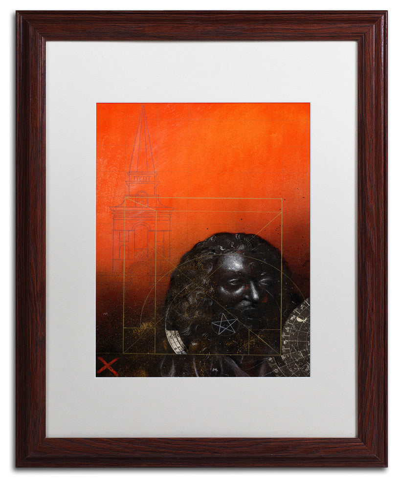 Nick Bantock 'Hawksmoor' Matted Framed Art, 20x16