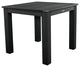 Square Counter-Height Dining Table, Black