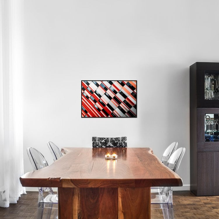 "Mo-Za" Framed Canvas Giclee by Gilbert Claes, 31x21"
