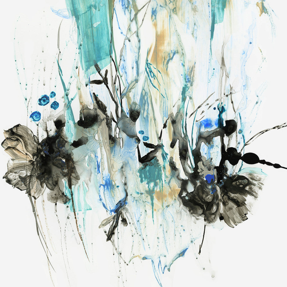 "Water Splash II" Fine Art Giant Canvas Print, 54"x54"