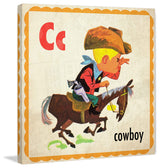 "Cowboy" Painting Print on Canvas by Curtis