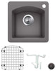 Blanco KA-440205 Diamond 15" Dual Mount Single Basin Granite - Cinder