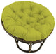 48" Solid Outdoor Spun Polyester Papasan Cushion, Fits 46" Papasan Frame, Lime